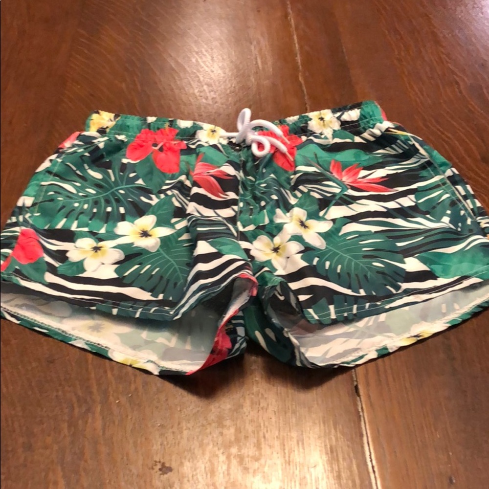 Tropical swim shorts